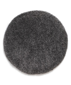 Tapis Rond poils longs Shaggy Grand - gris foncé - overzicht, thumbnail