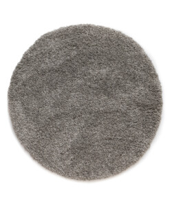 Tapis Rond poils longs Shaggy Grand - gris clair - overzicht