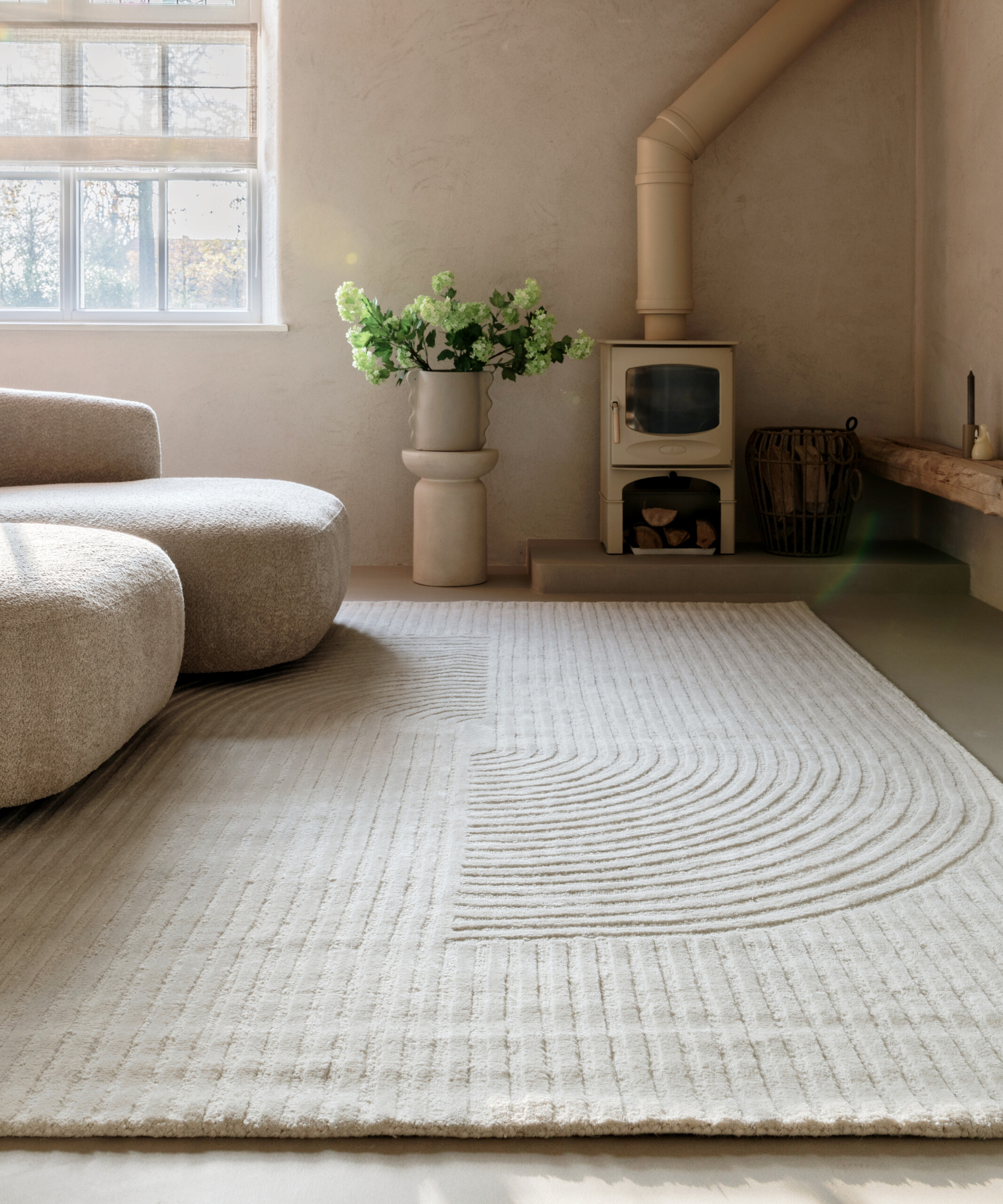 Tapis Japandi - Balans ivoire - sfeer Tapis Japandi - Balans ivoire - sfeer