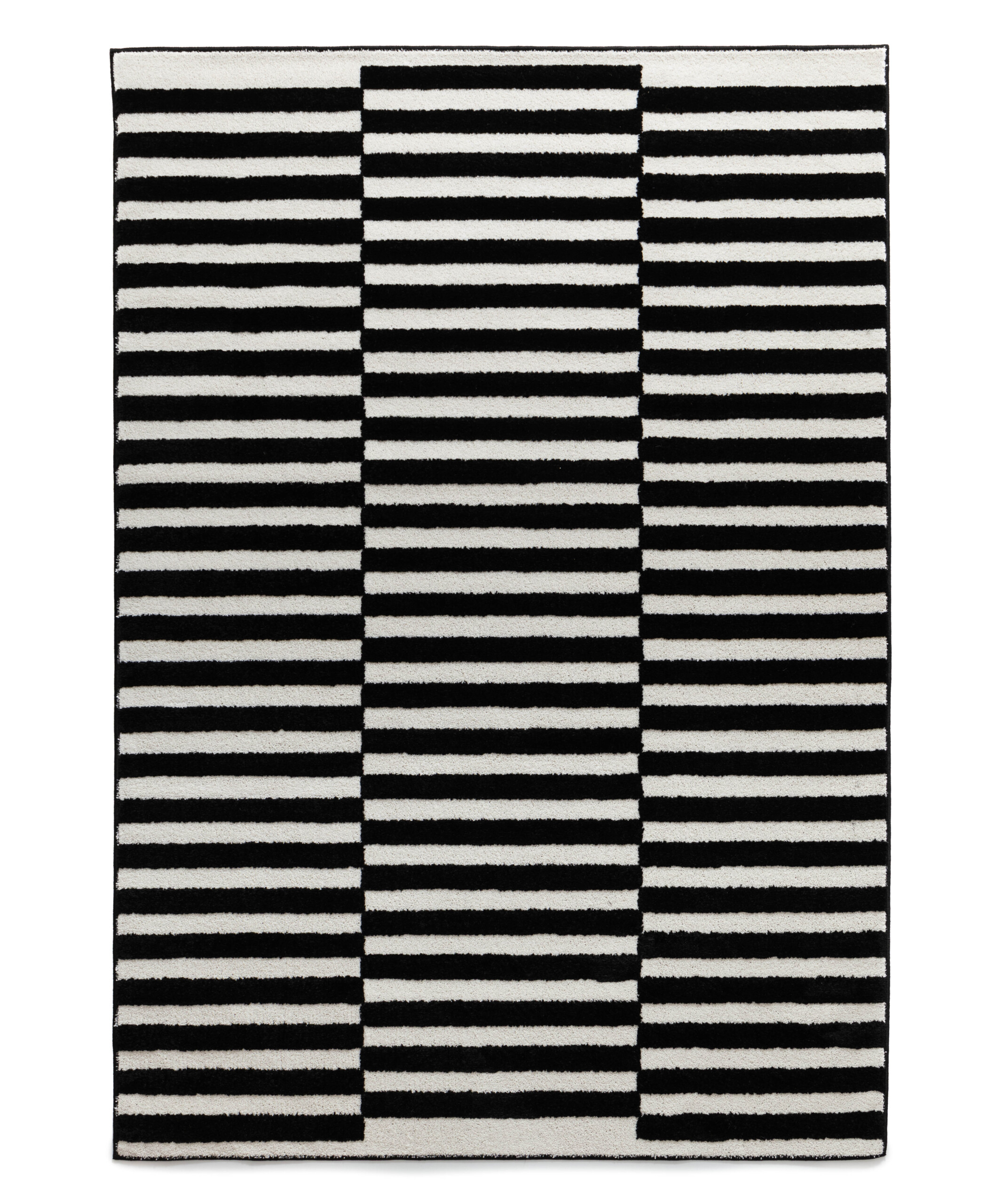 Tapis poil ras - Nivo Step crème/noir - overzicht Tapis poil ras - Nivo Step crème/noir - overzicht