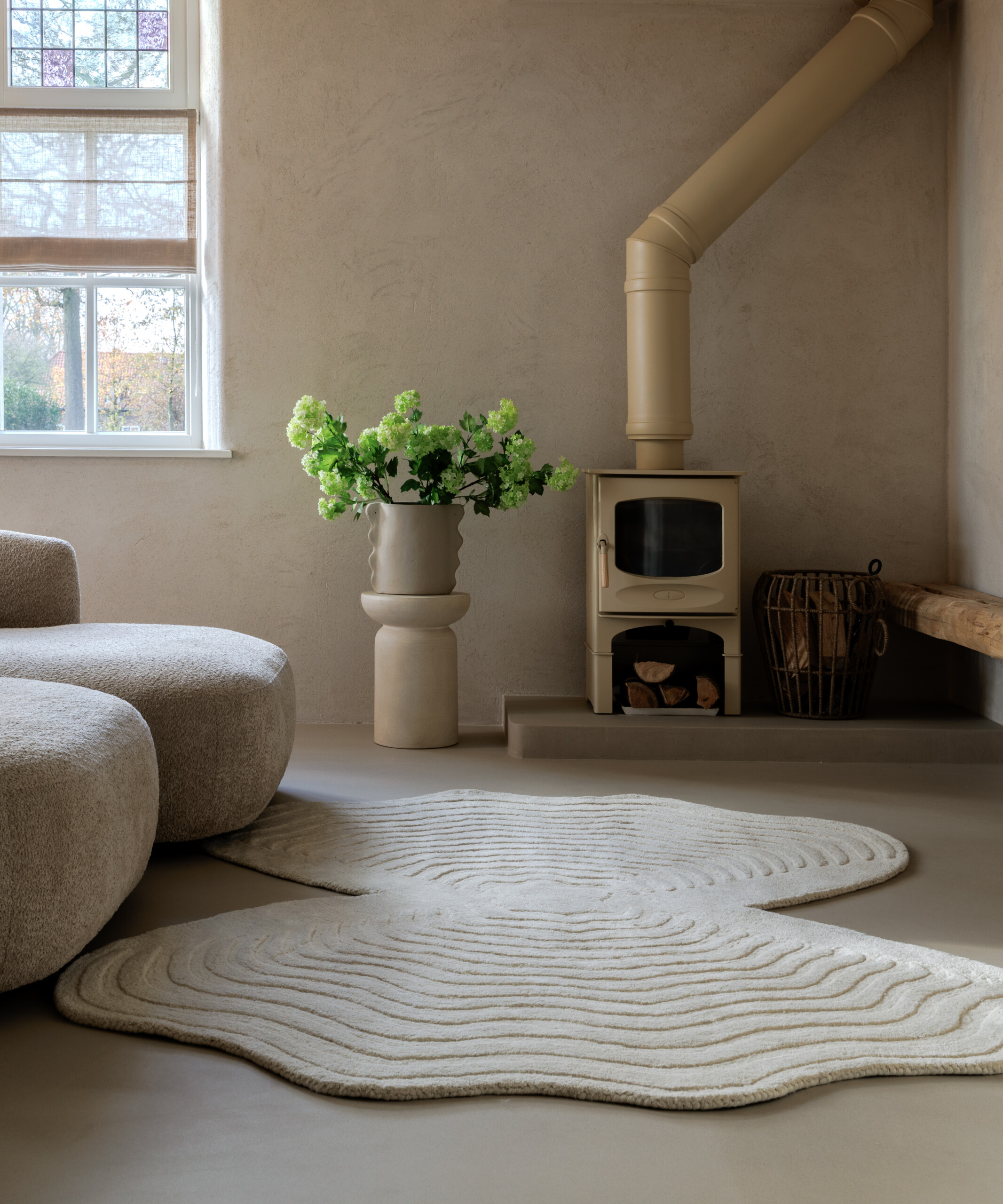 Tapis design organique - Balans Oyster ivoire - sfeer Tapis design organique - Balans Oyster ivoire - sfeer