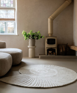 Tapis design organique - Balans Shell ivoire - sfeer