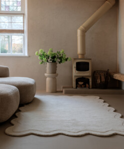 Tapis design organique - Balans Swirl ivoire - sfeer