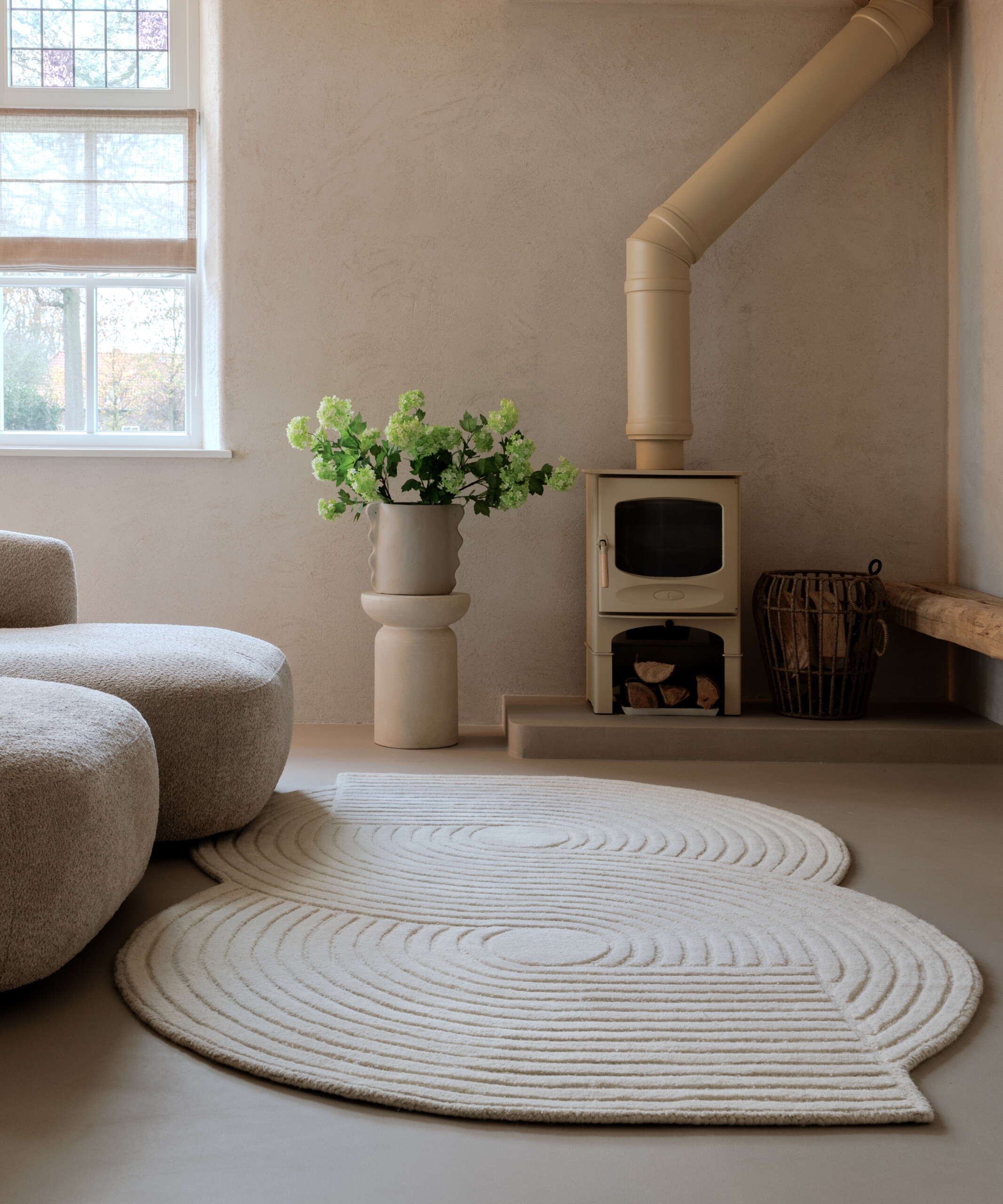 Tapis design organique - Balans Infinity ivoire - sfeer Tapis design organique - Balans Infinity ivoire - sfeer
