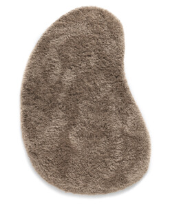 Tapis shaggy forme organique - Sveve couleur du sable - overzicht