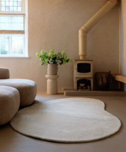 Tapis en laine organique - Flyt Pebble ivoire - sfeer