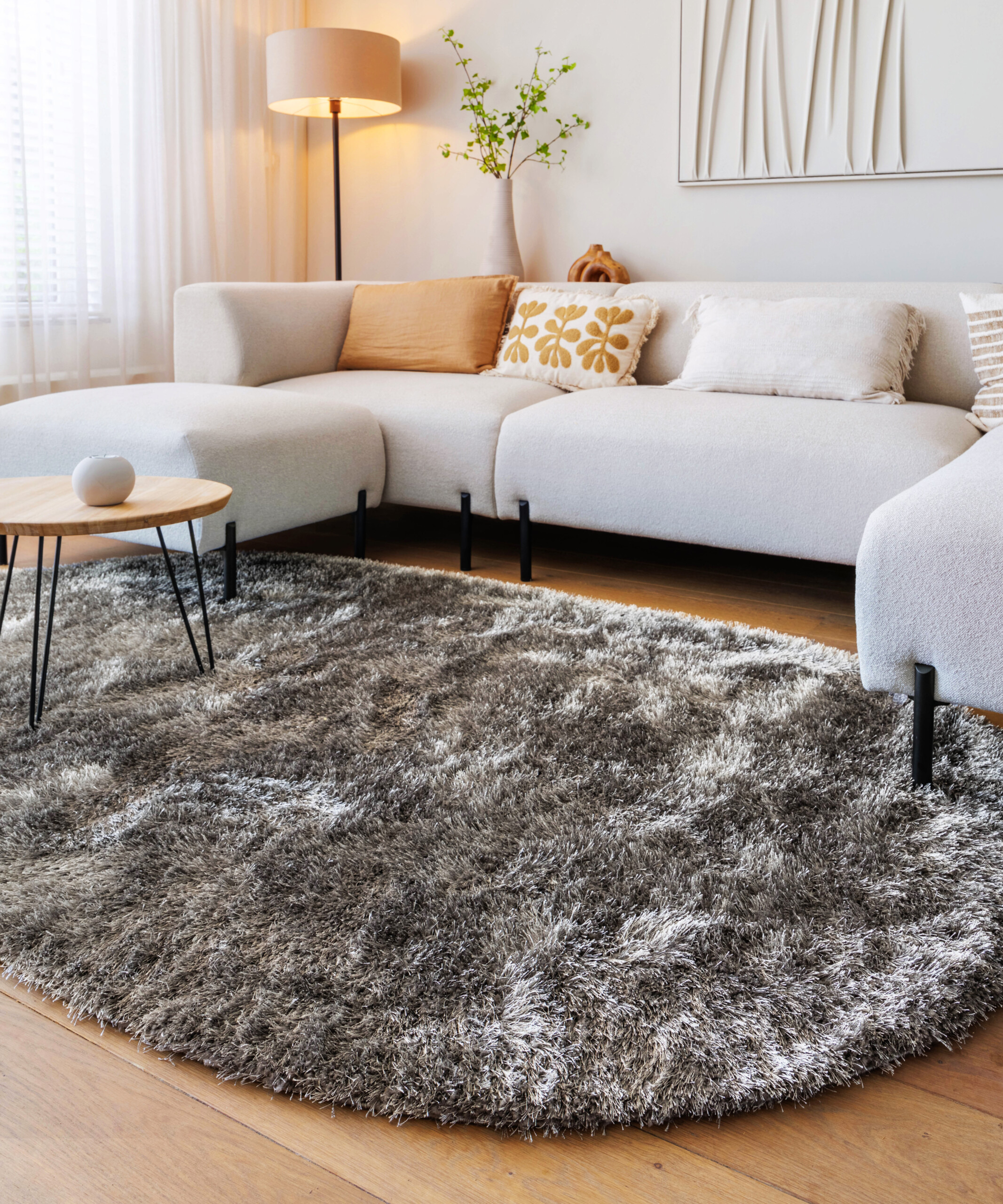 Tapis velours ovale - Posh gris - sfeer Tapis velours ovale - Posh gris - sfeer