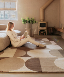 Tapis rétro - Summit Circles beige - sfeer, thumbnail