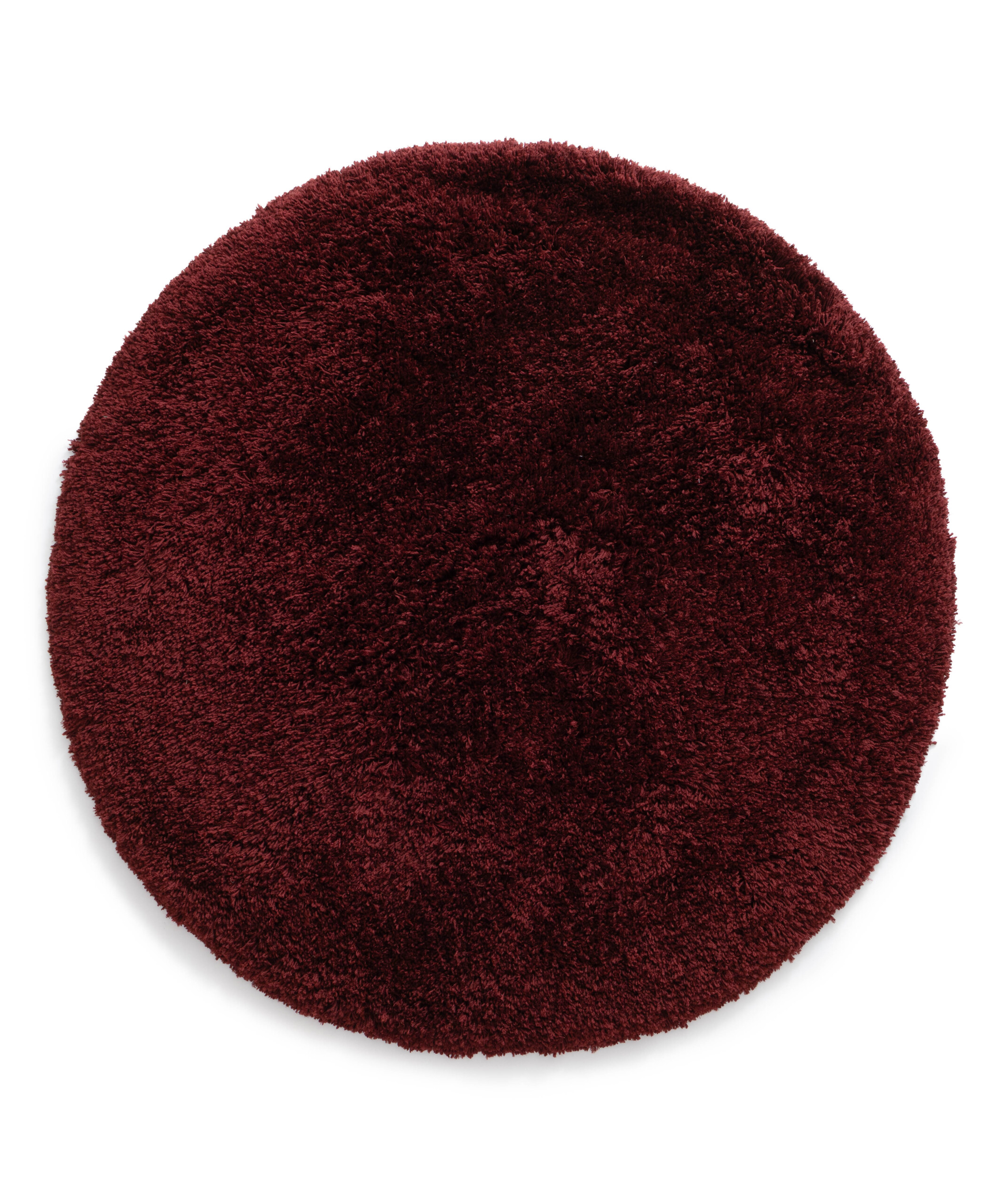 Tapis rond shaggy - Sveve bordeaux - overzicht Tapis rond shaggy - Sveve bordeaux - overzicht