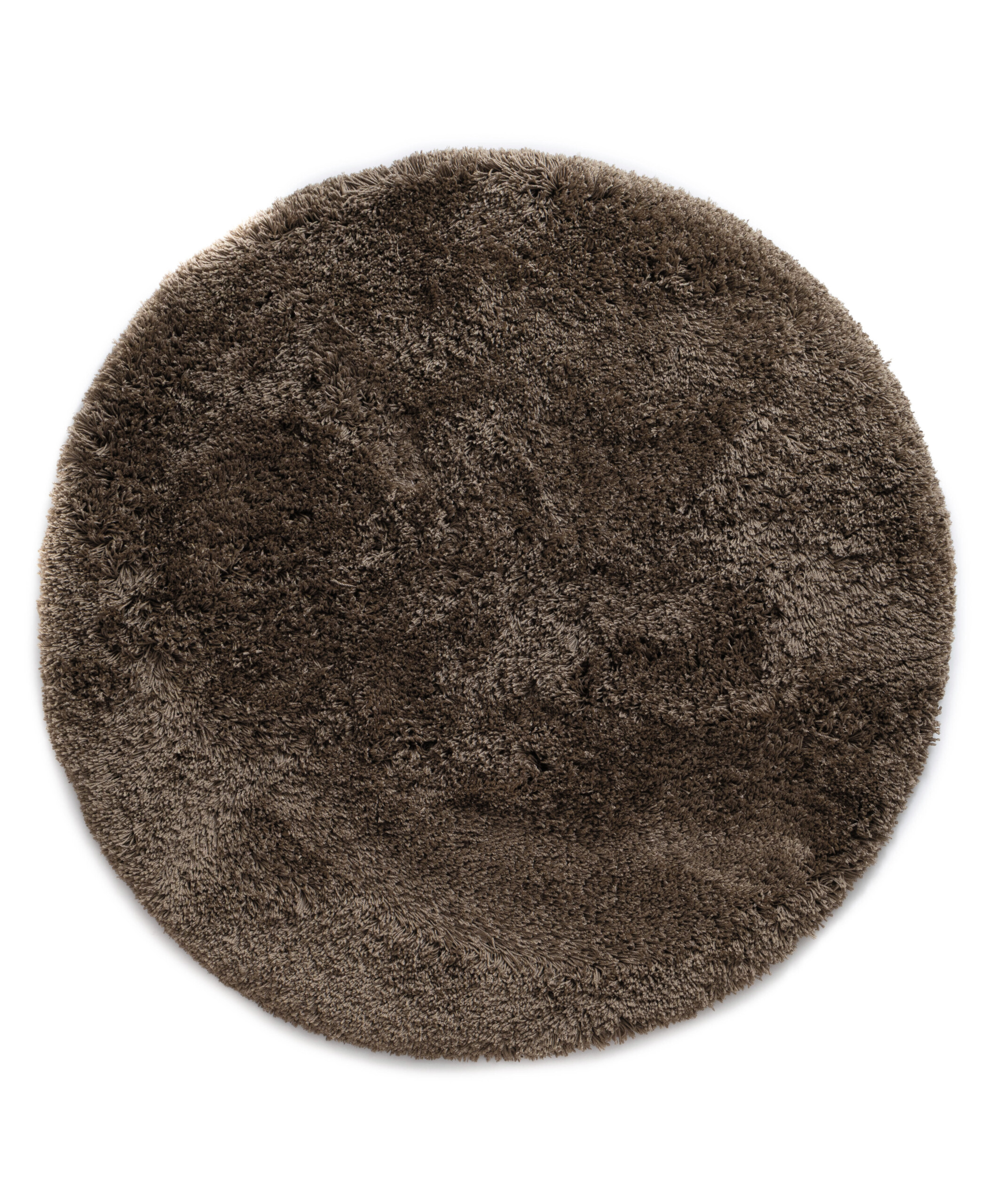 Tapis rond shaggy - Sveve taupe - overzicht Tapis rond shaggy - Sveve taupe - overzicht