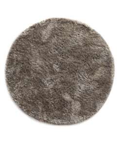Tapis Shaggy Rond - Meadow gris - overzicht