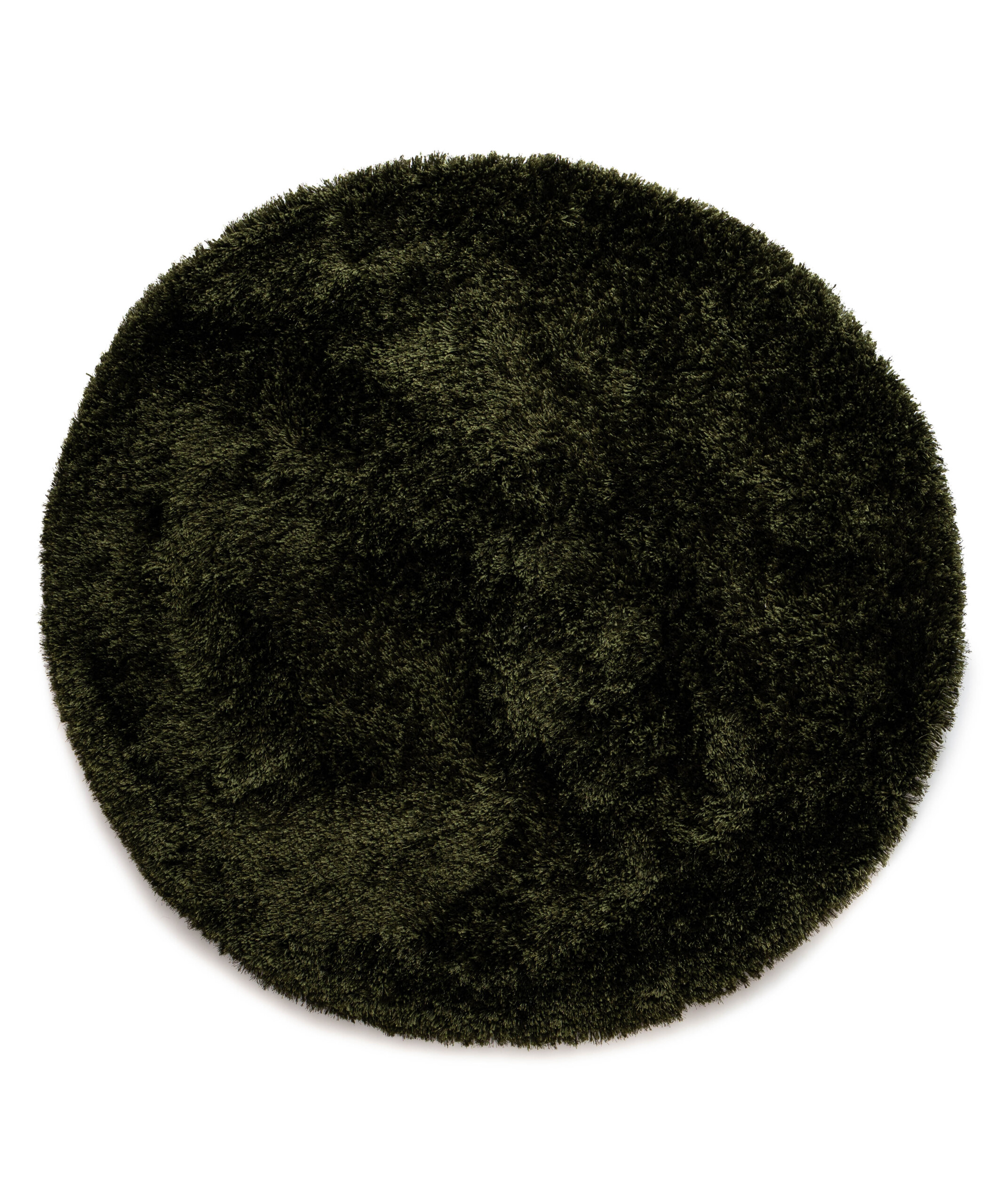Tapis Shaggy Rond - Meadow vert olive - overzicht Tapis Shaggy Rond - Meadow vert olive - overzicht