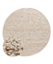 Tapis rond en laine - Bergull ivoire/beige - overzicht, thumbnail