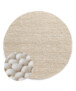Tapis laine rond - Fjell blanc - overzicht, thumbnail
