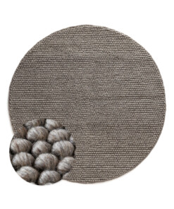 Tapis laine rond - Fjell couleur du sable - overzicht