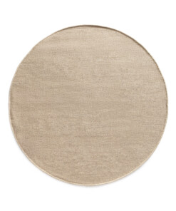 Tapis rond en laine - Grund beige - overzicht