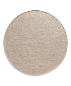 Tapis rond en laine - Grund gris - overzicht