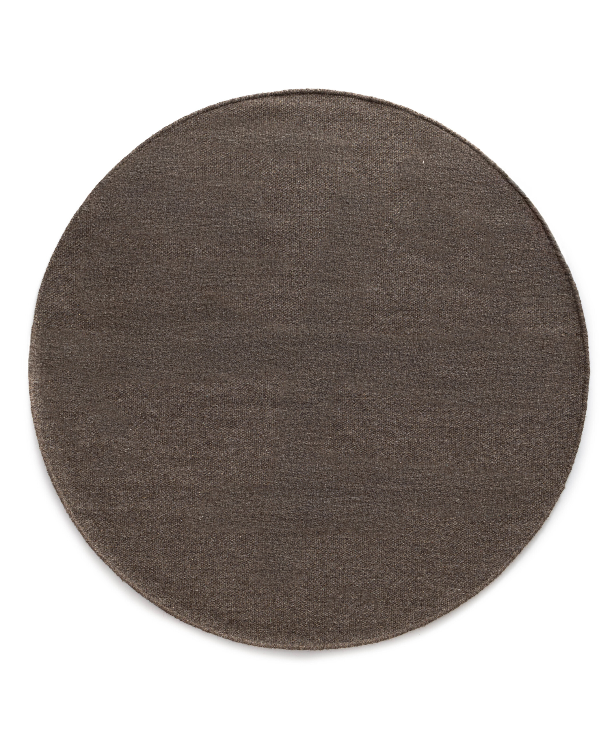 Tapis rond en laine - Grund taupe - overzicht Tapis rond en laine - Grund taupe - overzicht