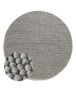 Tapis laine rond - Løkke gris clair - overzicht, thumbnail