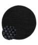 Tapis laine rond - Løkke noir - overzicht, thumbnail