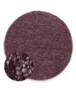 Tapis rond en laine - Silvull bordeaux - overzicht, thumbnail