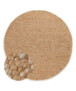 Tapis rond en laine - Silvull cognac - overzicht, thumbnail