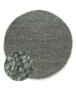 Tapis rond en laine - Silvull vert - overzicht, thumbnail