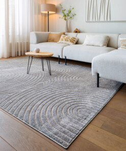 Tapis scandinave - Contour Curve gris - sfeer