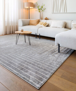 Tapis scandinave - Contour Edge gris - sfeer
