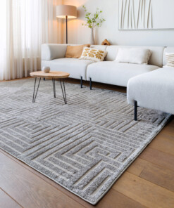Tapis scandinave - Contour Gem gris - sfeer