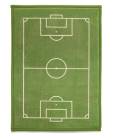 Tapis de jeu - Pluffy Soccer Field vert - overzicht, thumbnail
