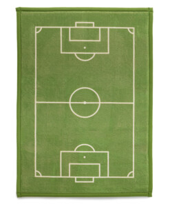 Tapis de jeu - Pluffy Soccer Field vert - overzicht