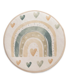 Tapis de jeu rond - Pluffy Heart crème/multi - overzicht, thumbnail