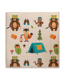 Tapis de jeu carré - Pluffy Forest Animals multi - overzicht, thumbnail
