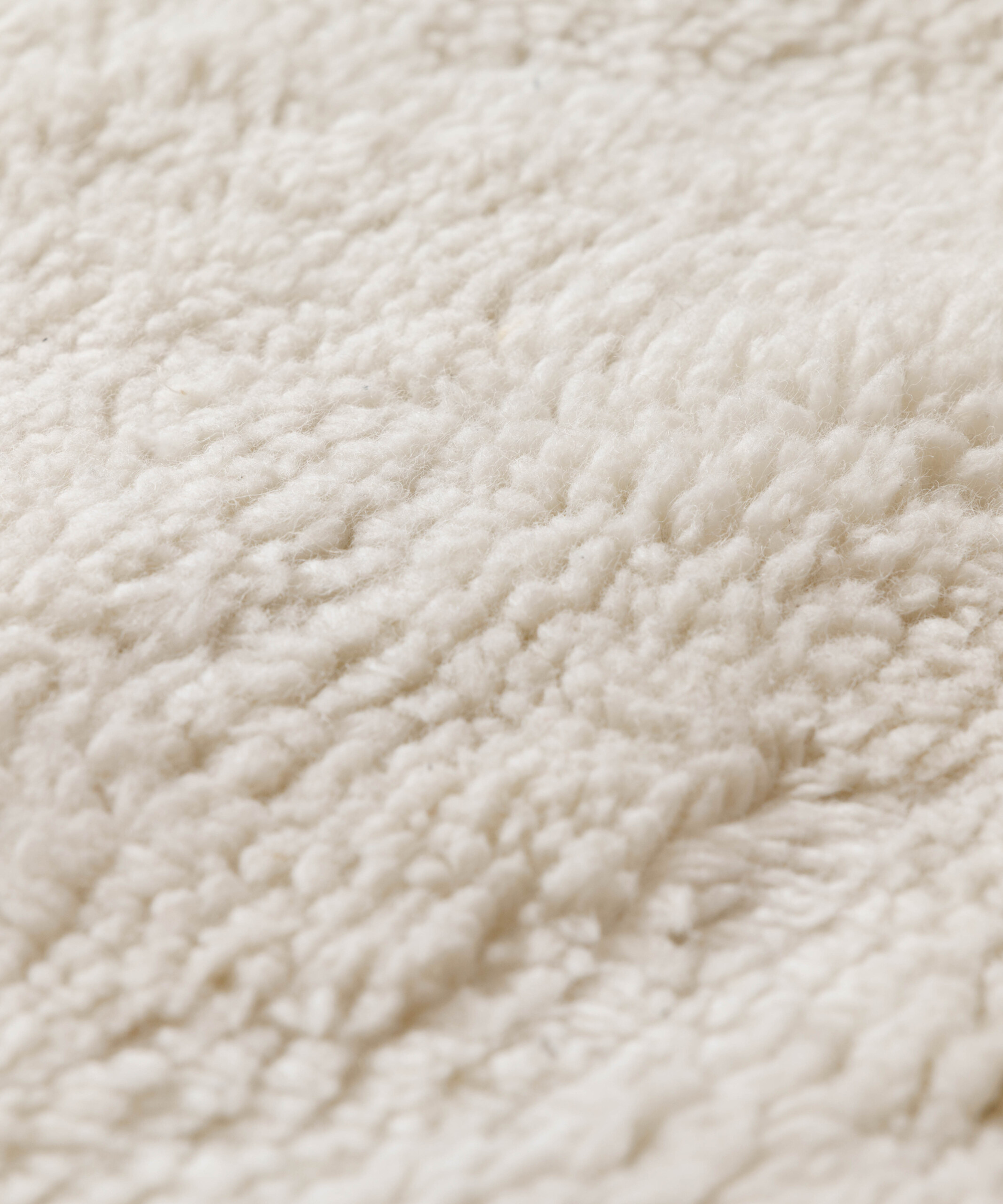 Tapis organique - Tjørne Swell ivoire - close up Tapis organique - Tjørne Swell ivoire - close up