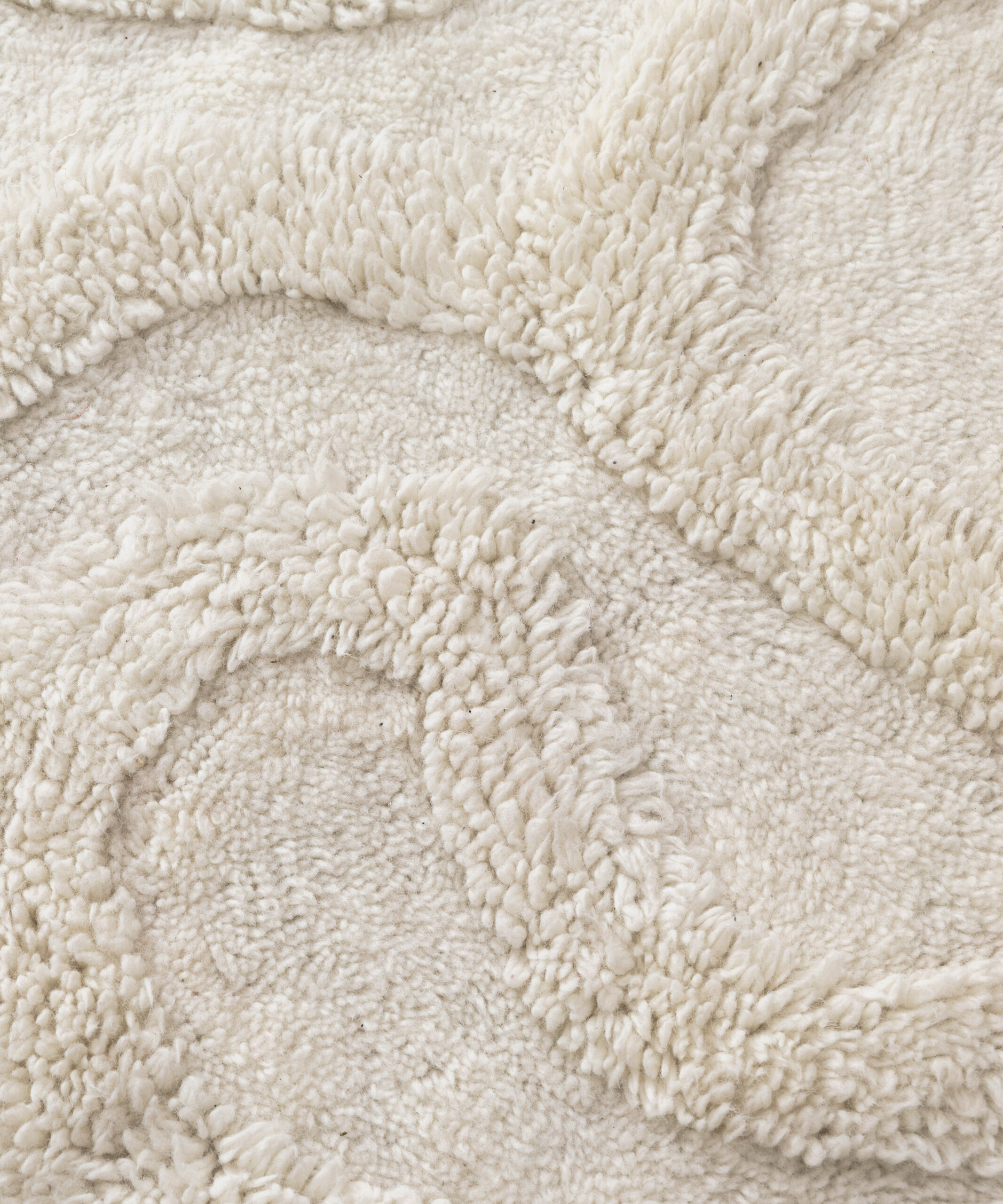 Tapis design - Tjørne Bris ivoire - close up Tapis design - Tjørne Bris ivoire - close up