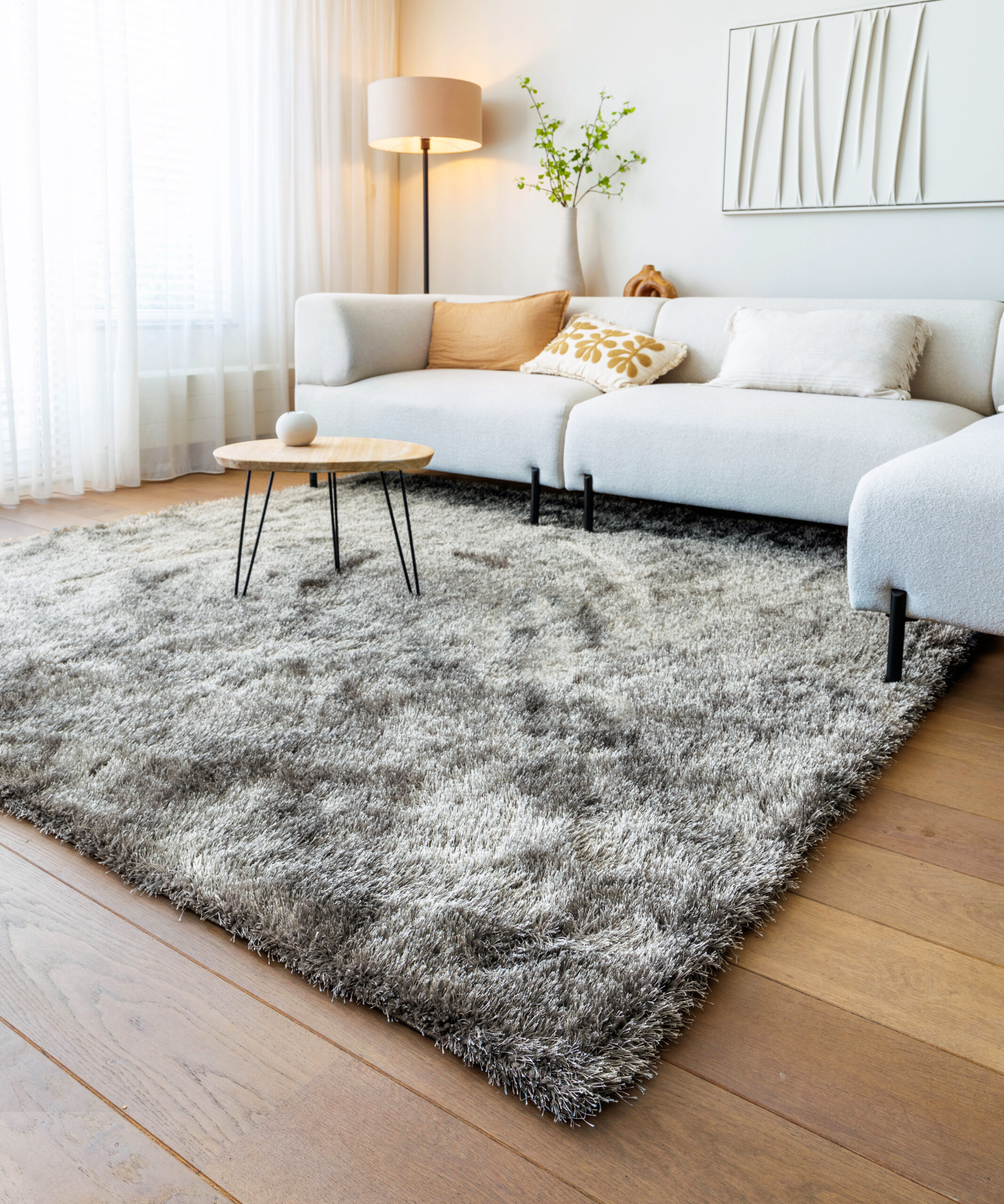 Tapis velours carré - Posh gris - sfeer Tapis velours carré - Posh gris - sfeer