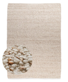 Tapis en laine - Bergull ivoire/beige - overzicht, thumbnail
