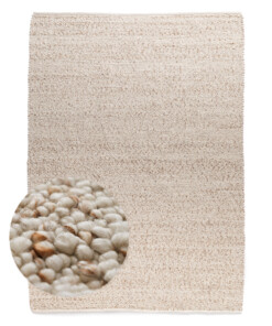 Tapis en laine - Bergull ivoire/beige - overzicht