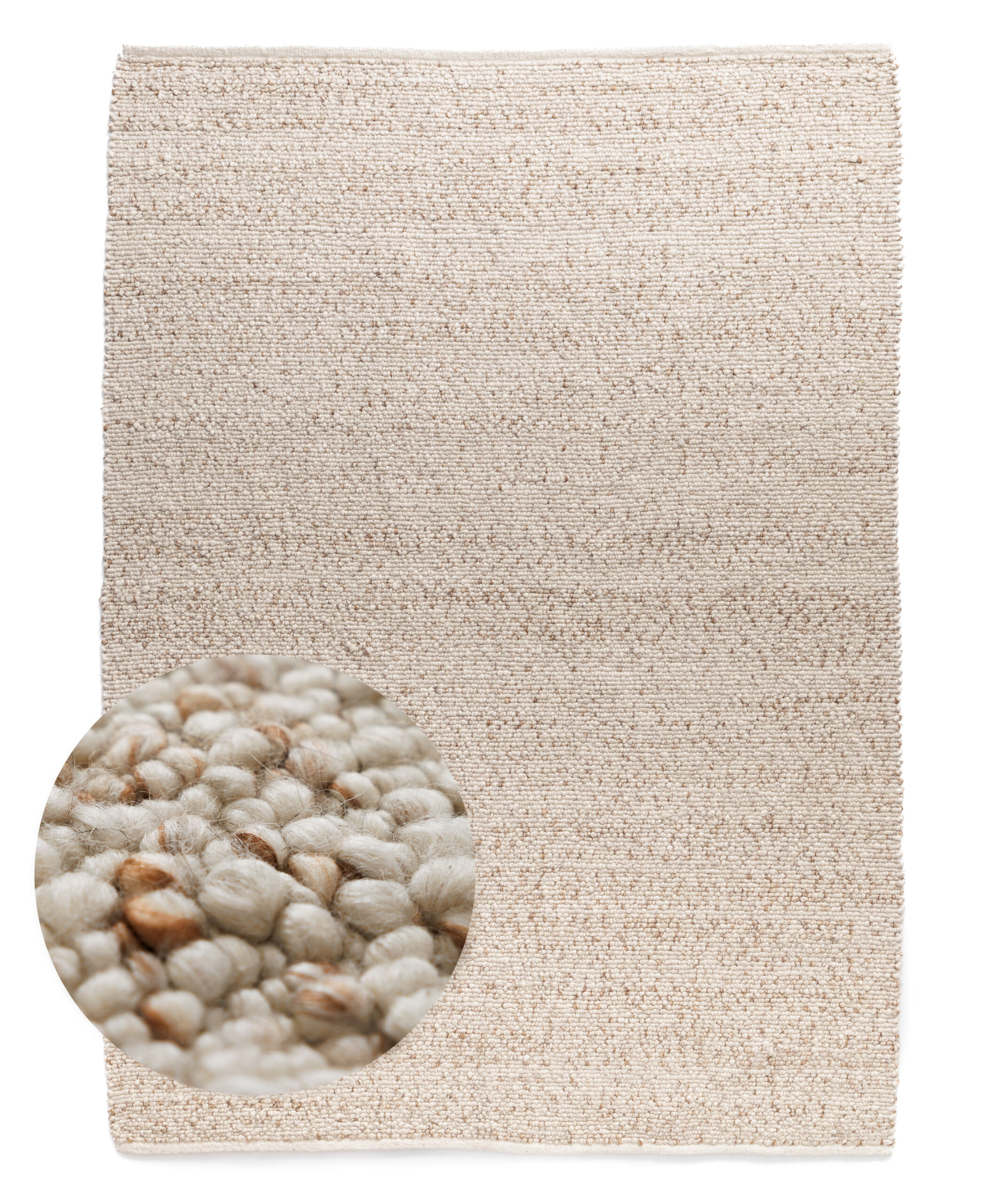 Tapis en laine - Bergull ivoire/beige - overzicht Tapis en laine - Bergull ivoire/beige - overzicht