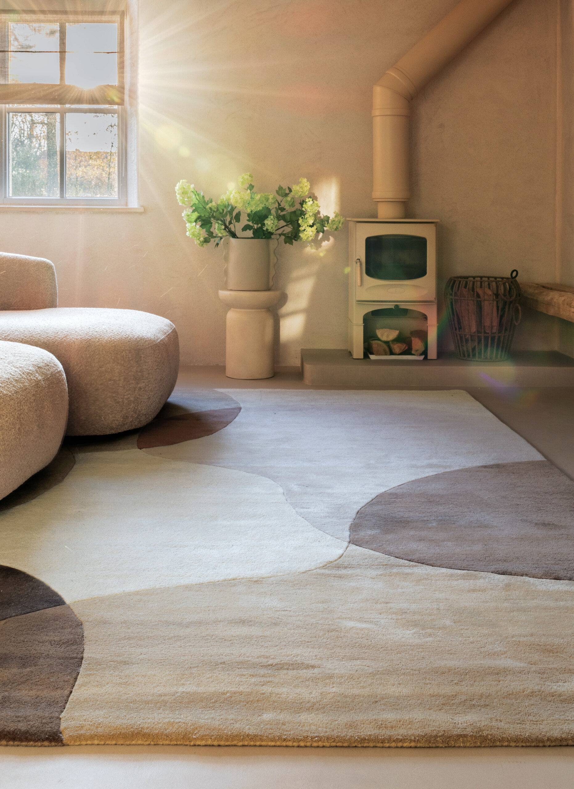 Tapis en laine - Dune beige - sfeer Tapis en laine - Dune beige - sfeer
