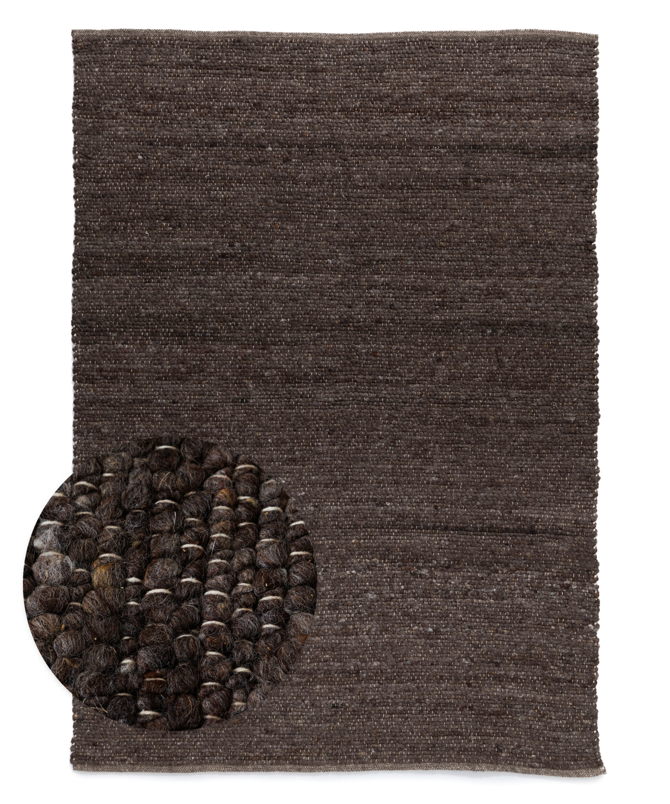 Tapis en laine - Heimur marron/naturel - overzicht Tapis en laine - Heimur marron/naturel - overzicht