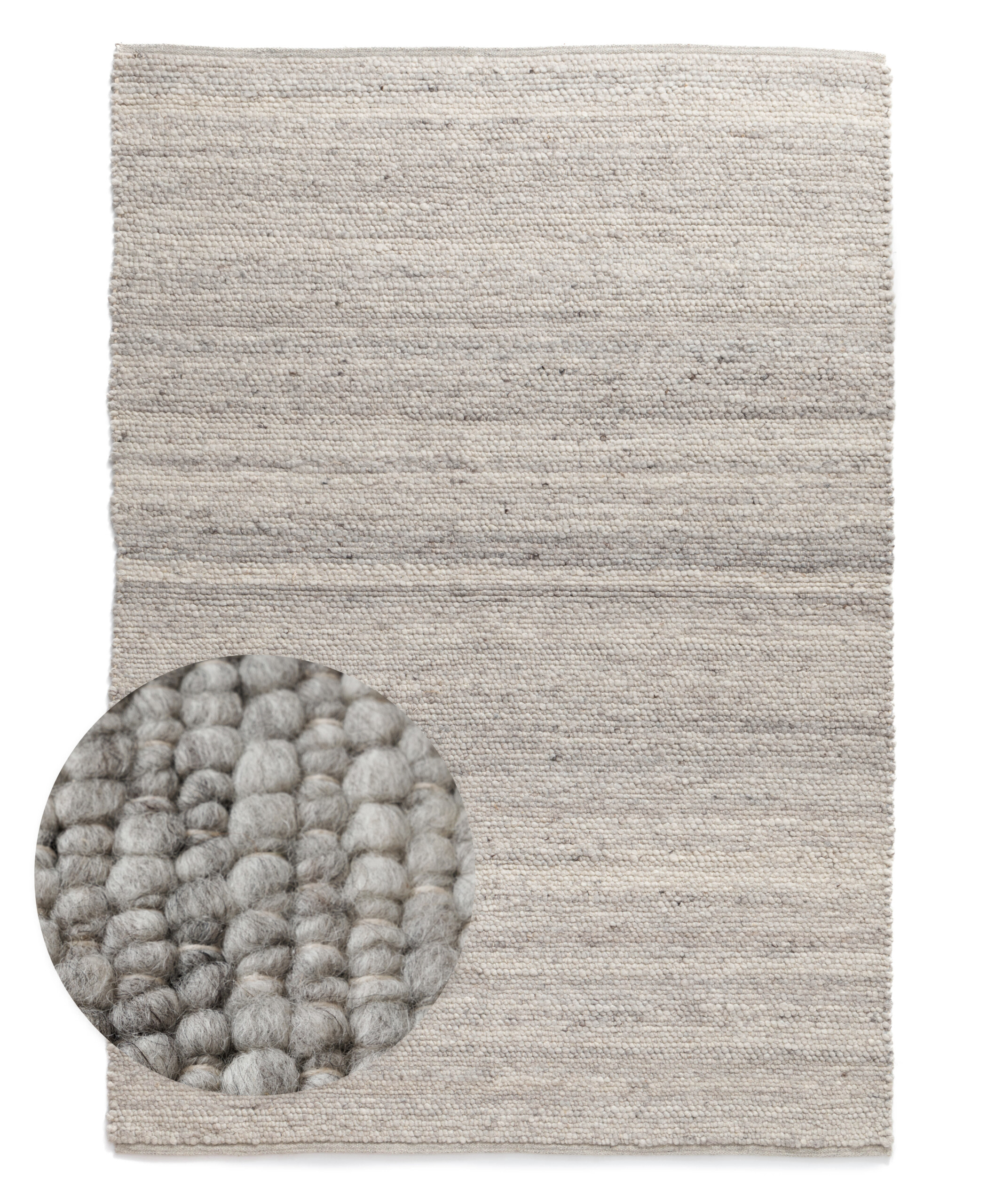 Tapis en laine - Heimur gris/naturel - overzicht Tapis en laine - Heimur gris/naturel - overzicht