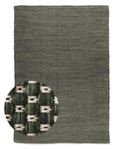 Tapis en laine - Huldra vert - overzicht