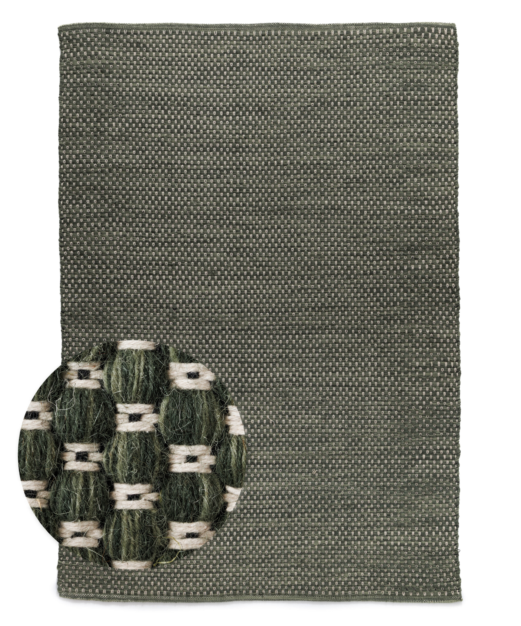 Tapis en laine - Huldra vert - overzicht Tapis en laine - Huldra vert - overzicht