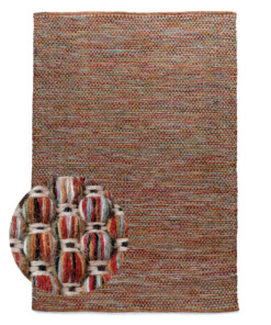 Tapis en laine - Huldra multicolore - overzicht