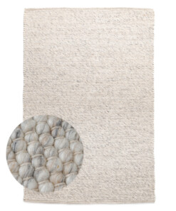 Tapis en laine - Silvull beige - overzicht