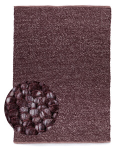Tapis en laine - Silvull bordeaux - overzicht