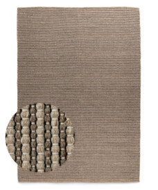 Tapis en laine - Strim beige - overzicht, thumbnail