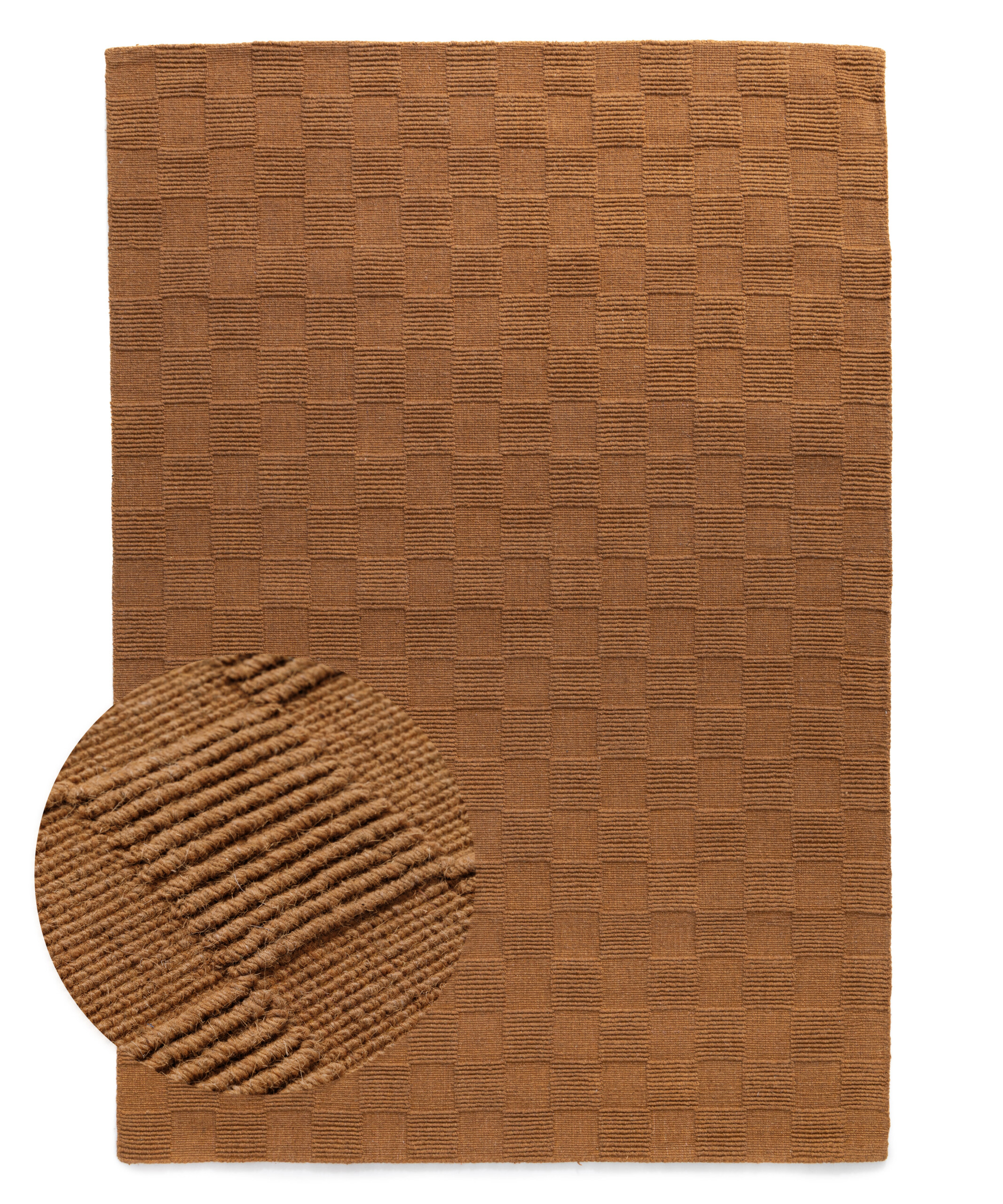 Tapis en laine - Tavle cognac - overzicht Tapis en laine - Tavle cognac - overzicht